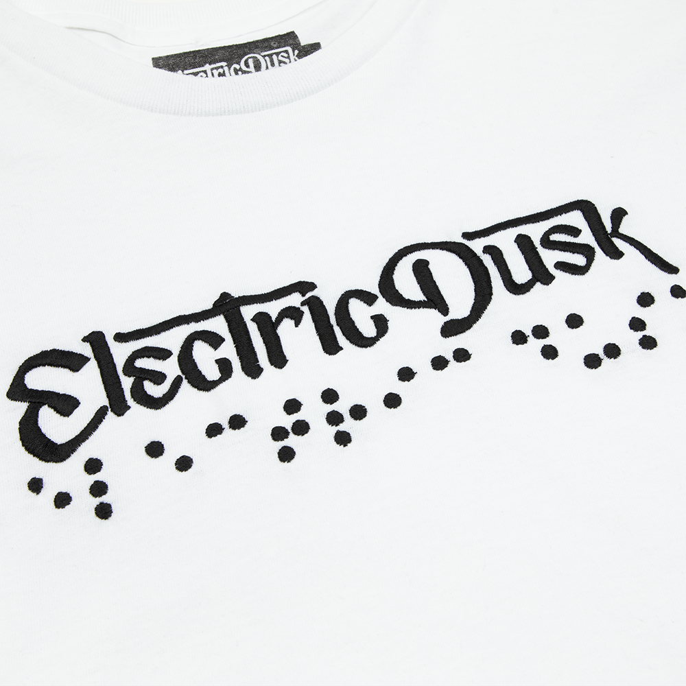 Electric Dusk Embroidered T-Shirt detail