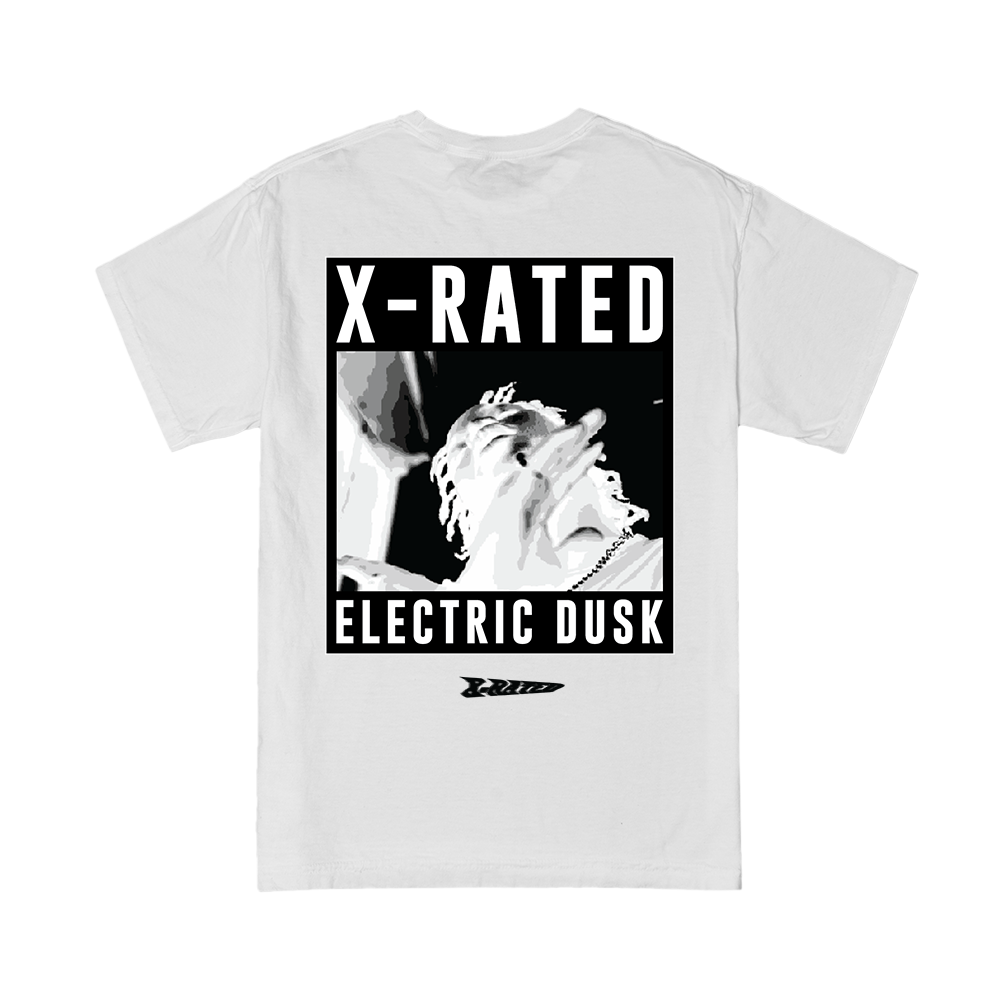 X-Rated Tee white back