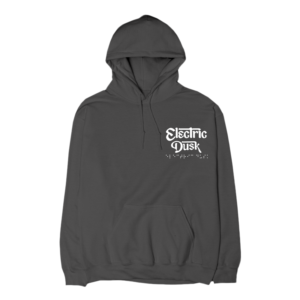 Electric Dust Hoodie Charcoal Front