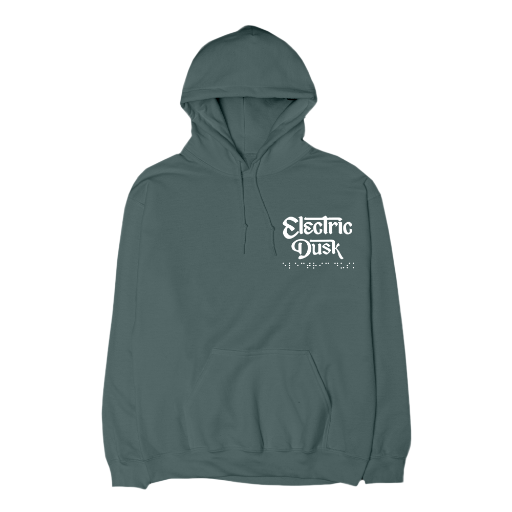 Electric Dust Hoodie Green Front