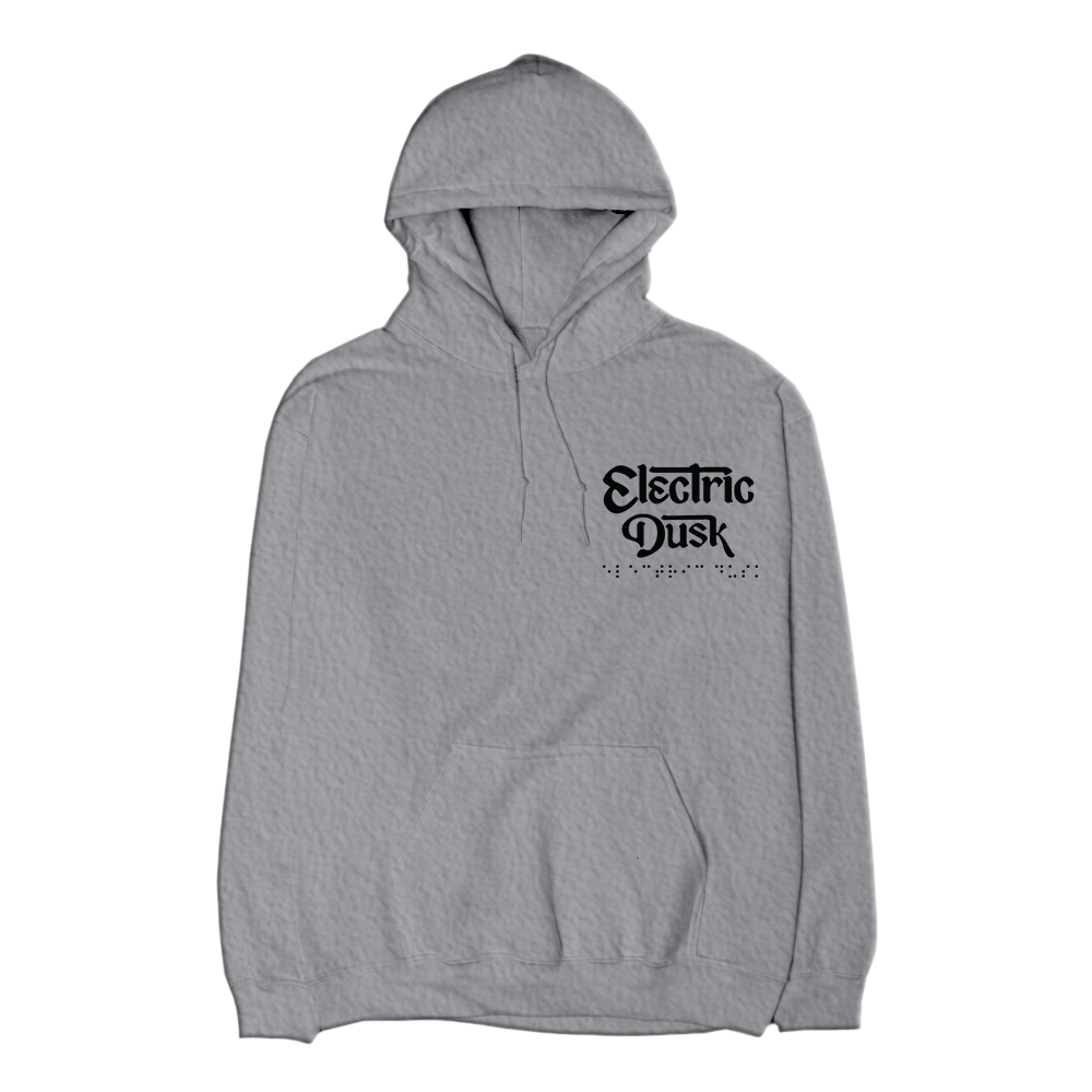 Electric Dust Hoodie Grey Front