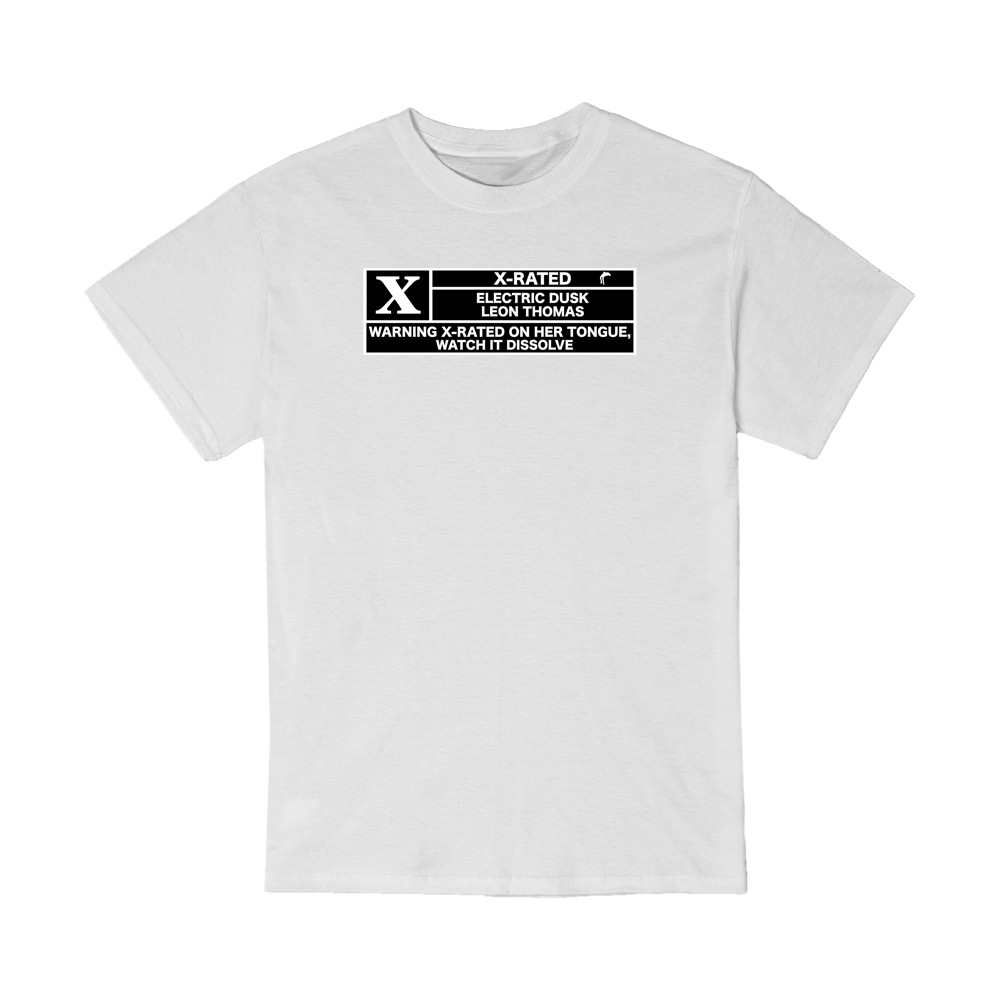 X-Rated Tee white front